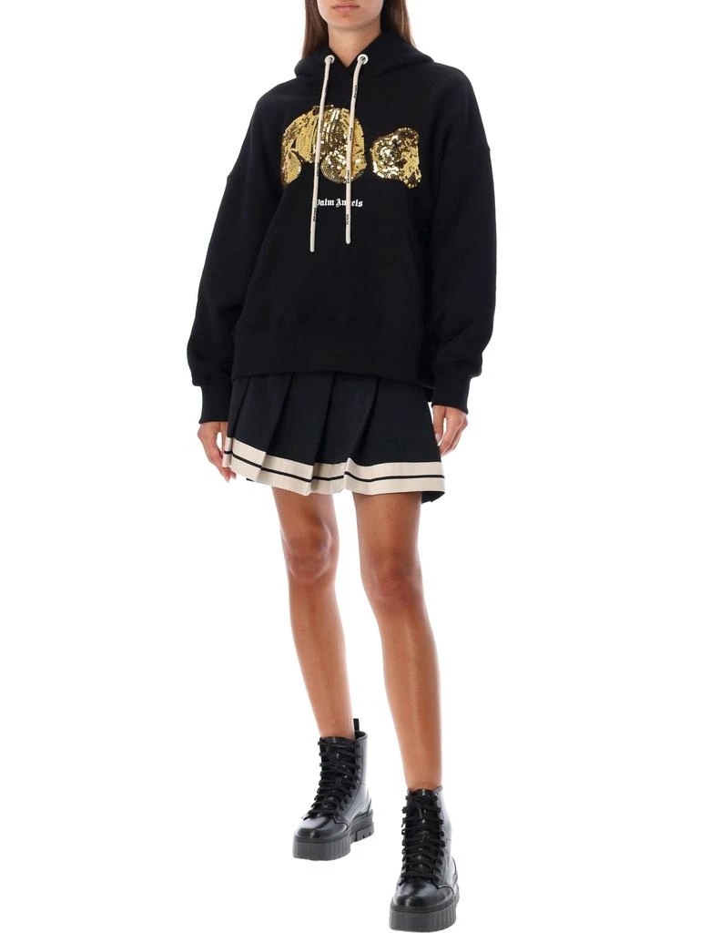 商品Palm Angels|Palm Angels Gold Sequins Bear Hoodie,价格¥5538,第4张图片详细描述