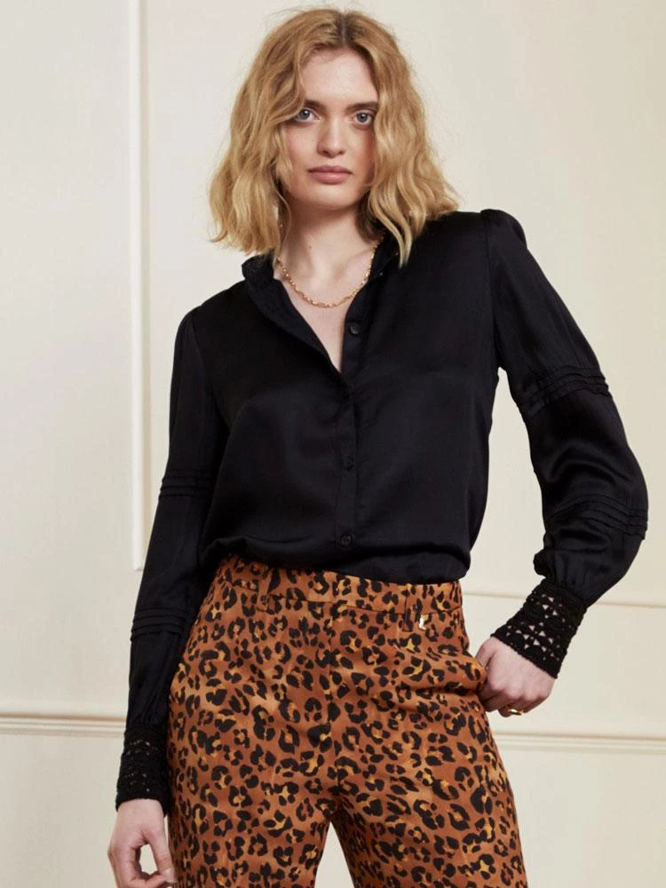 商品Fabienne Chapot|Fabienne Chapot Elise Blouse Black,价格¥778,第1张图片