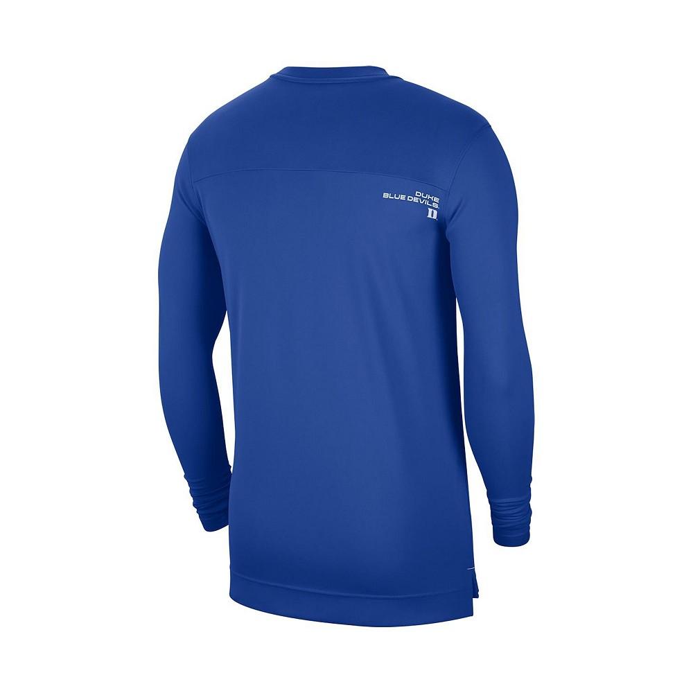 男式 耐克 杜克大学蓝魔队 2021橄榄球队 长袖V领T恤 UV教练纪念款商品第4张图片规格展示