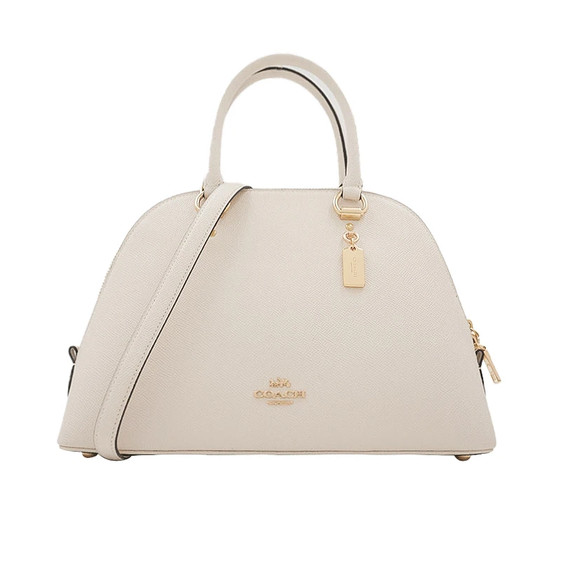 商品Coach|Coach 奥莱款大号女士皮质单肩斜挎手提贝壳包 2553IMCHK,价格¥1541,第1张图片