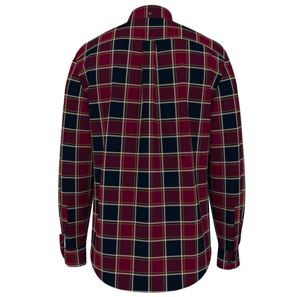 Men's Big & Tall Blakely Glen Plaid Long-Sleeve Button-Down Shirt商品第2张图片规格展示