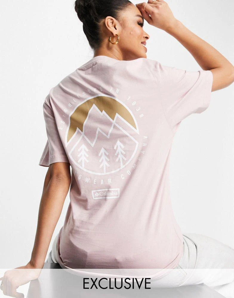 商品Columbia|Columbia Tillamook t-shirt in pink Exclusive at ASOS,价格¥138,第1张图片