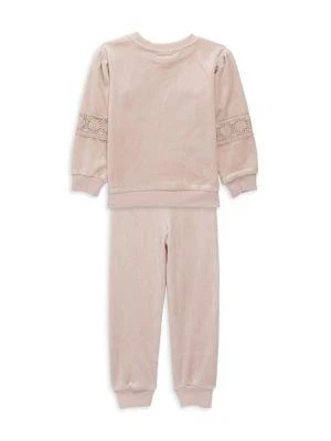 商品Juicy Couture|Little Girl's 2-Piece Logo Sweatshirt & Joggers Set,价格¥121,第2张图片详细描述