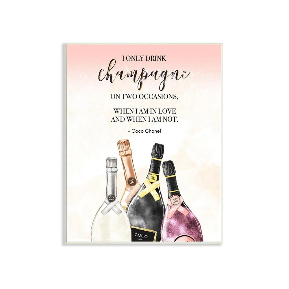 商品Stupell Industries|Champagne and Love Quote Wall Plaque Art,价格¥471,第1张图片