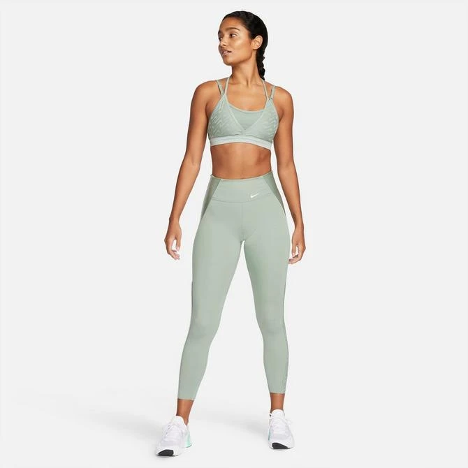 商品NIKE|Women's Nike Dri-FIT One Luxe Icon Clash Mid-Rise Cropped Printed Leggings,价格¥745,第3张图片详细描述