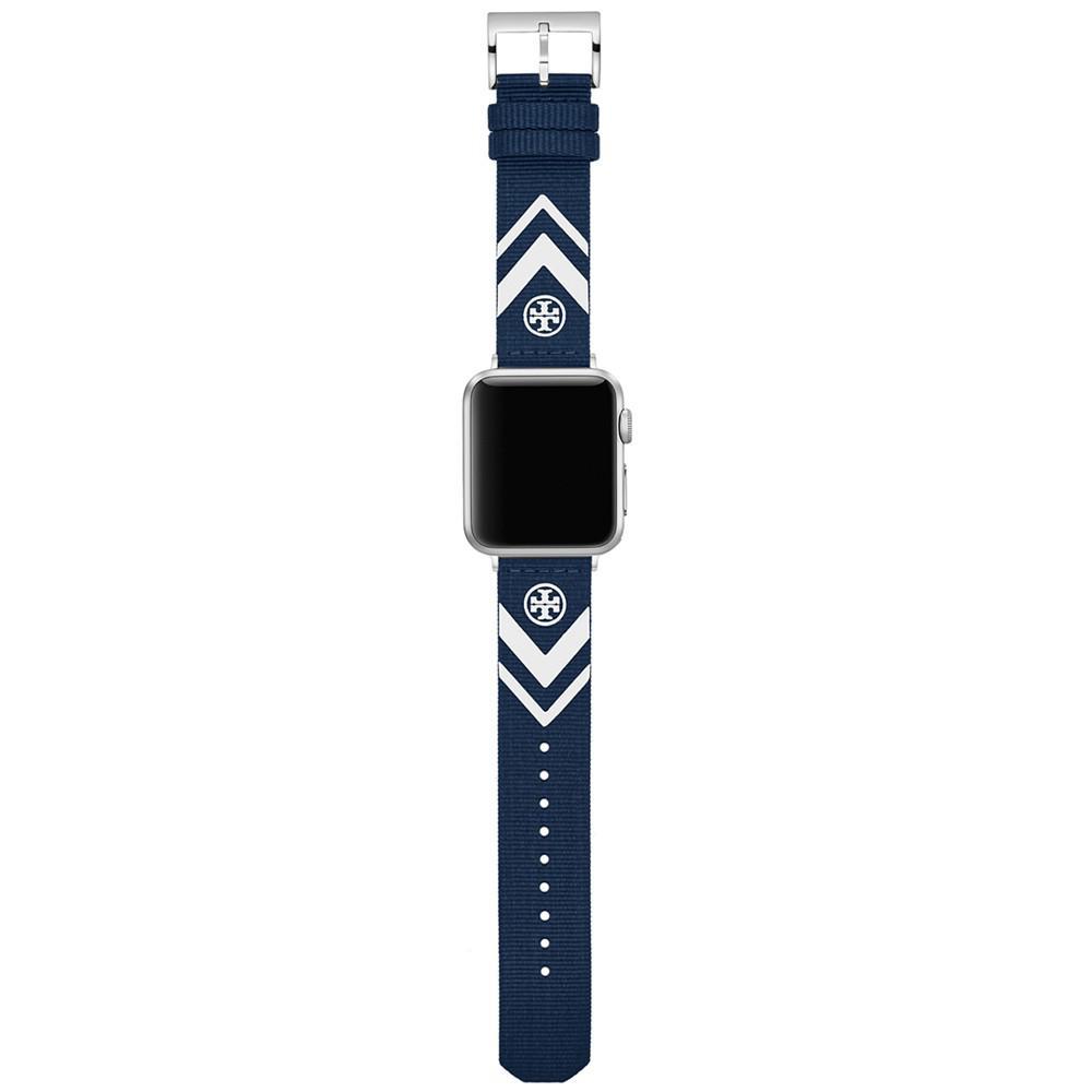 商品Tory Burch|Women's Navy Chevron Grosgrain Band For Apple Watch, 38 mm/40mm,价格¥705,第7张图片详细描述