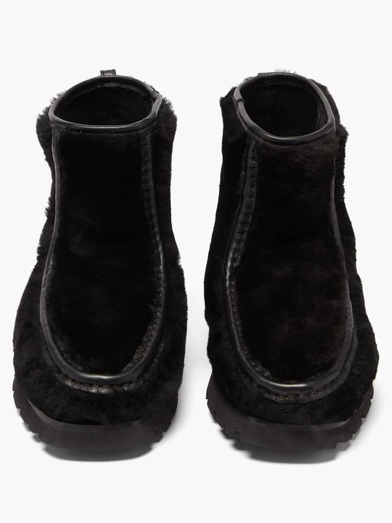 商品Hereu|Armenta shearling and leather ankle boots,价格¥2430,第5张图片详细描述