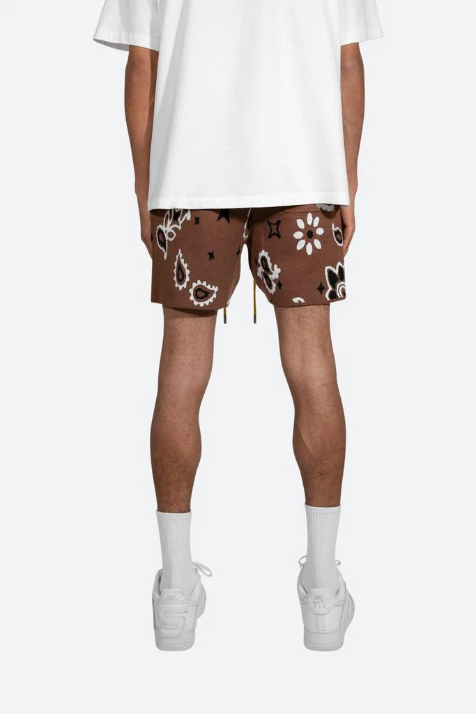 Paisley Knit Shorts - Brown 商品