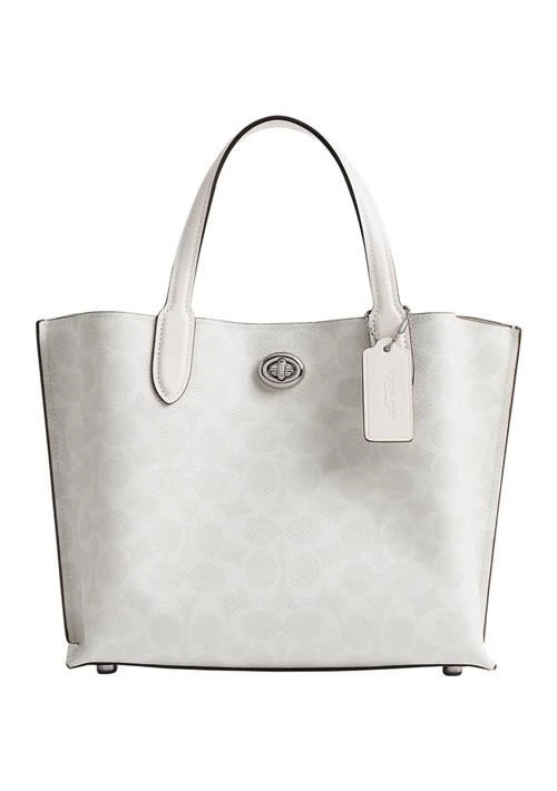 商品Coach|Willow Tote 24 In Signature Canvas,价格¥1567,第1张图片详细描述