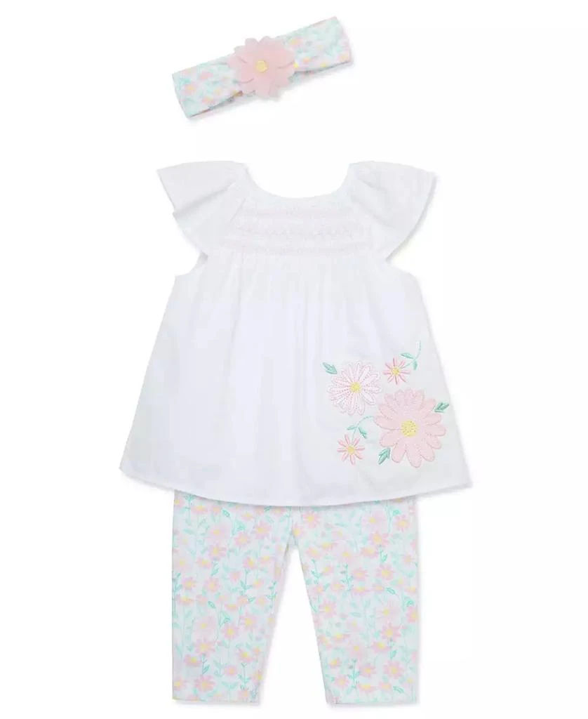 商品Little Me|Baby Girls Daisy Love Tunic with Headband,价格¥155,第3张图片详细描述