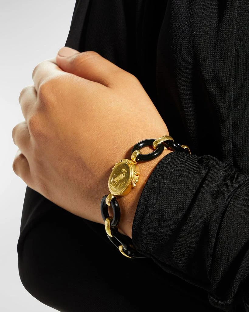 商品Elizabeth Locke|Black Jade and 19k Gold Bracelet,价格¥54793,第2张图片详细描述