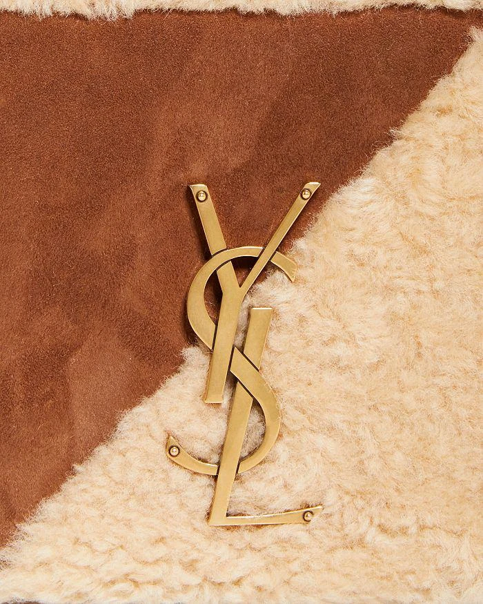 商品Yves Saint Laurent|Jamie Giant Suede & Shearling Crossbody,价格¥35714,第5张图片详细描述