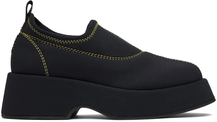 商品Ganni|Black Retro Flatform Loafers,价格¥1477,第1张图片
