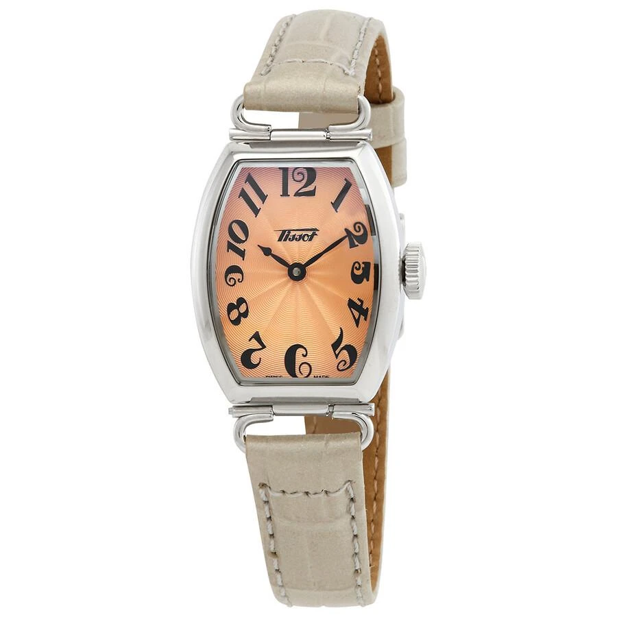 商品Tissot|Heritage Quartz Orange Dial Ladies Watch T128.109.16.282.00,价格¥986,第1张图片
