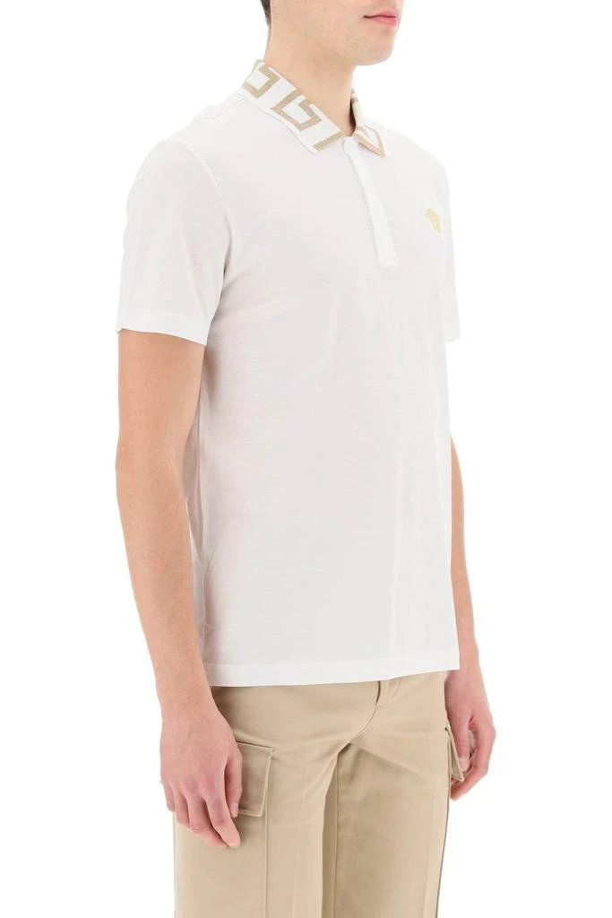 商品Versace|Taylor fit polo shirt with Greca collar,价格¥2078,第3张图片详细描述