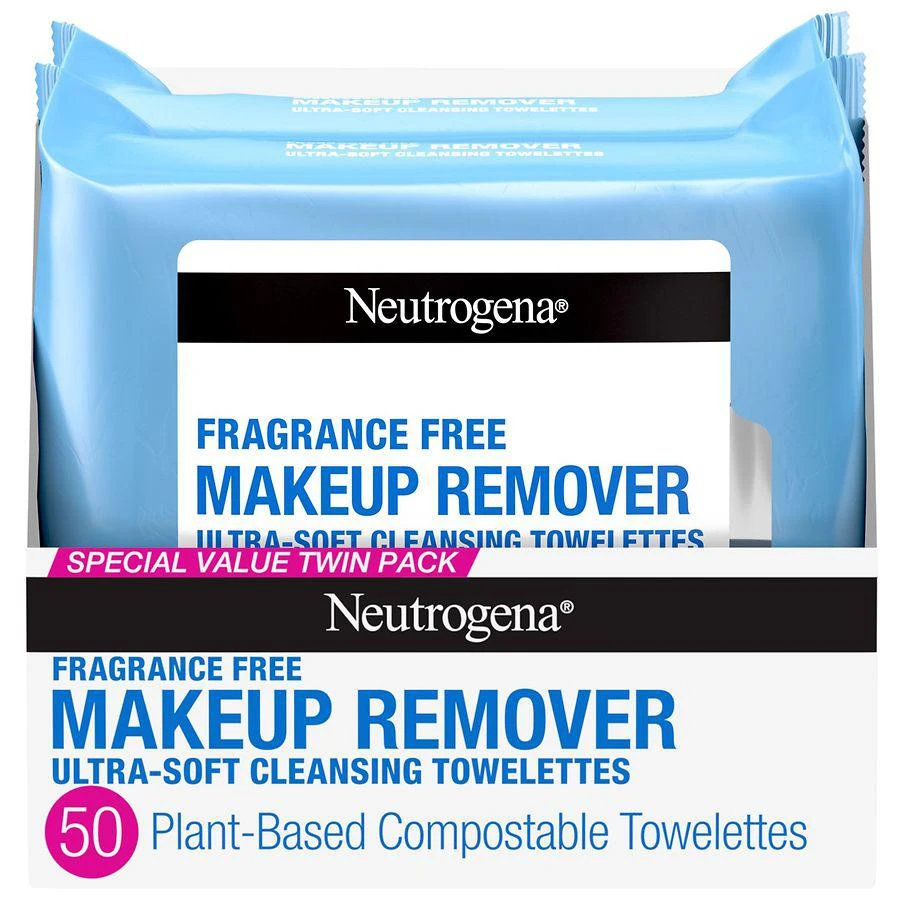 商品Neutrogena|Makeup Remover Facial Wipes Fragrance-Free,价格¥117,第1张图片