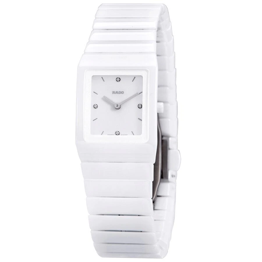 商品Rado|Ceramica White Diamond Dial Ladies Ceramic Watch R21703712,价格¥7382,第1张图片