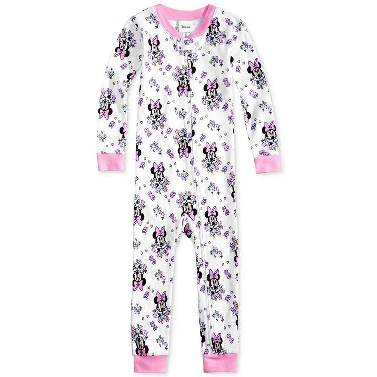 商品Minnie Mouse|1-Pc. Printed Cotton Pajamas, Toddler Girls (2T-5T),价格¥112,第2张图片详细描述