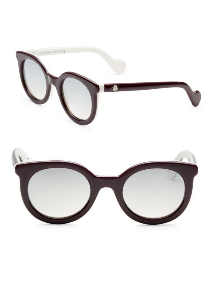 商品Moncler|51MM Rounded Cat Eye Mirrored Sunglasses,价格¥1768,第1张图片
