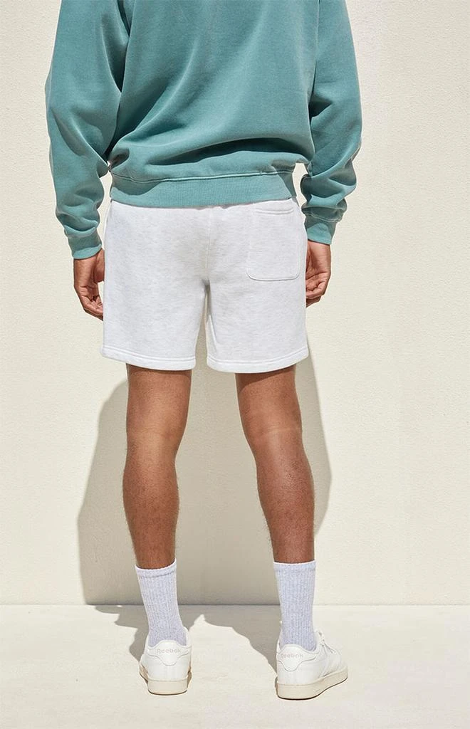 商品PacSun|White Heather Basic Fleece Sweat Shorts,价格¥176,第5张图片详细描述