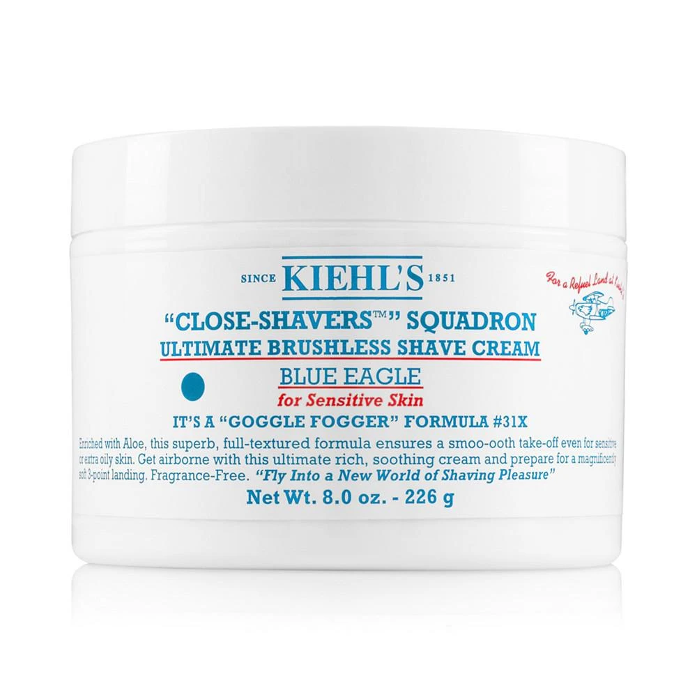 商品Kiehl's|Close-Shavers Squadron Ultimate Brushless Shave Cream - Blue Eagle, 8-oz.,价格¥156,第1张图片
