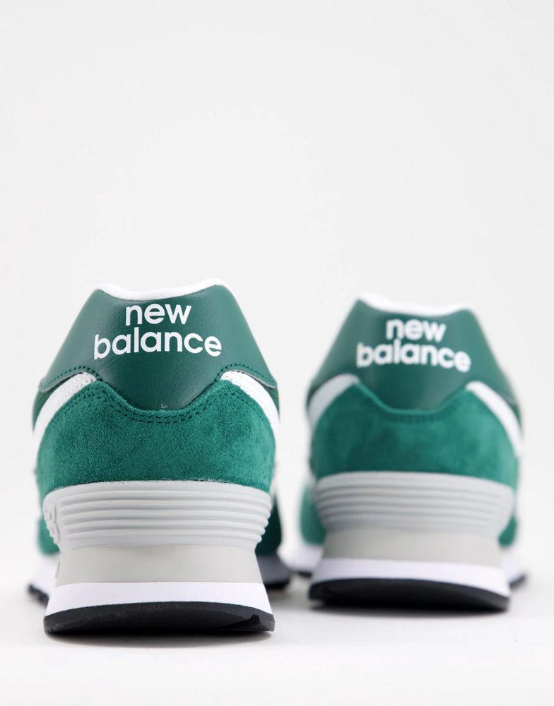 商品New Balance|New Balance 574 trainers in deep green and white,价格¥570,第4张图片详细描述