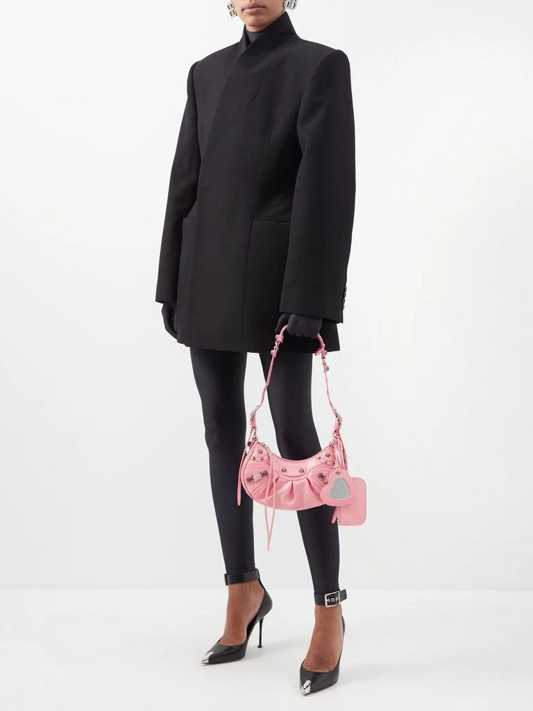 商品Balenciaga|Le Cagole XS crinkled-leather shoulder bag,价格¥20769,第3张图片详细描述