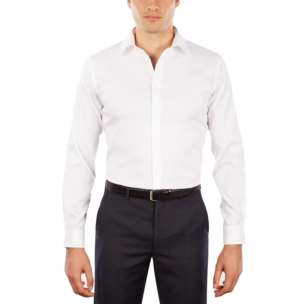 商品Tommy Hilfiger|Men's Fitted TH Flex Performance Solid Dress Shirt,价格¥238,第3张图片详细描述