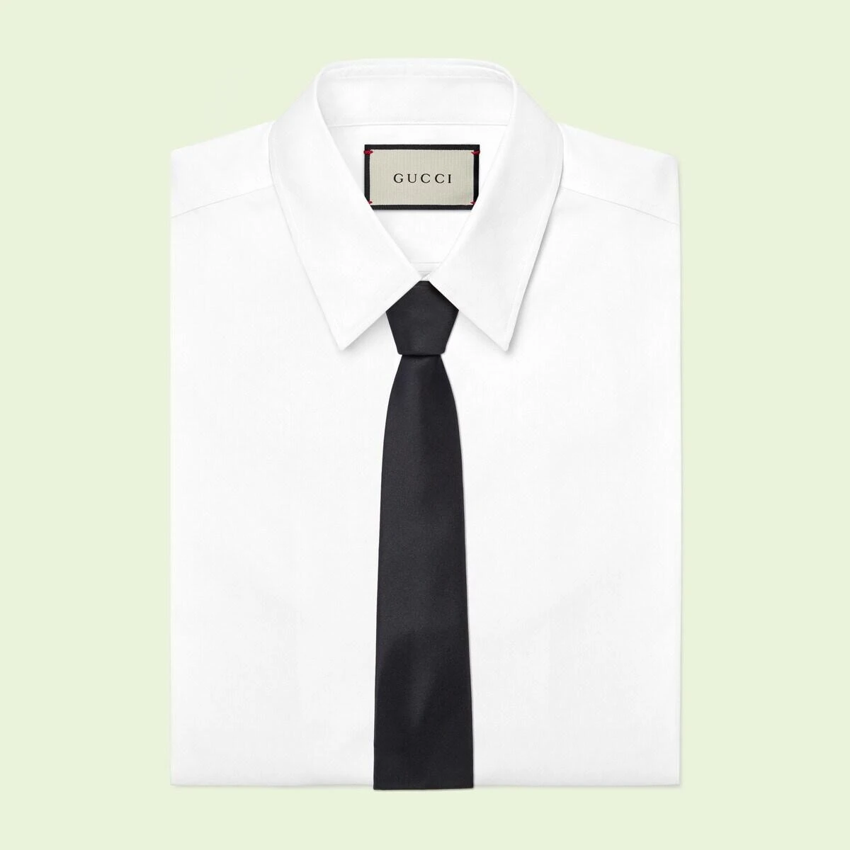 【预售】 古驰 24秋冬 男士 领带 互扣式双G真丝领带 707260 4EAAU 1000 商品