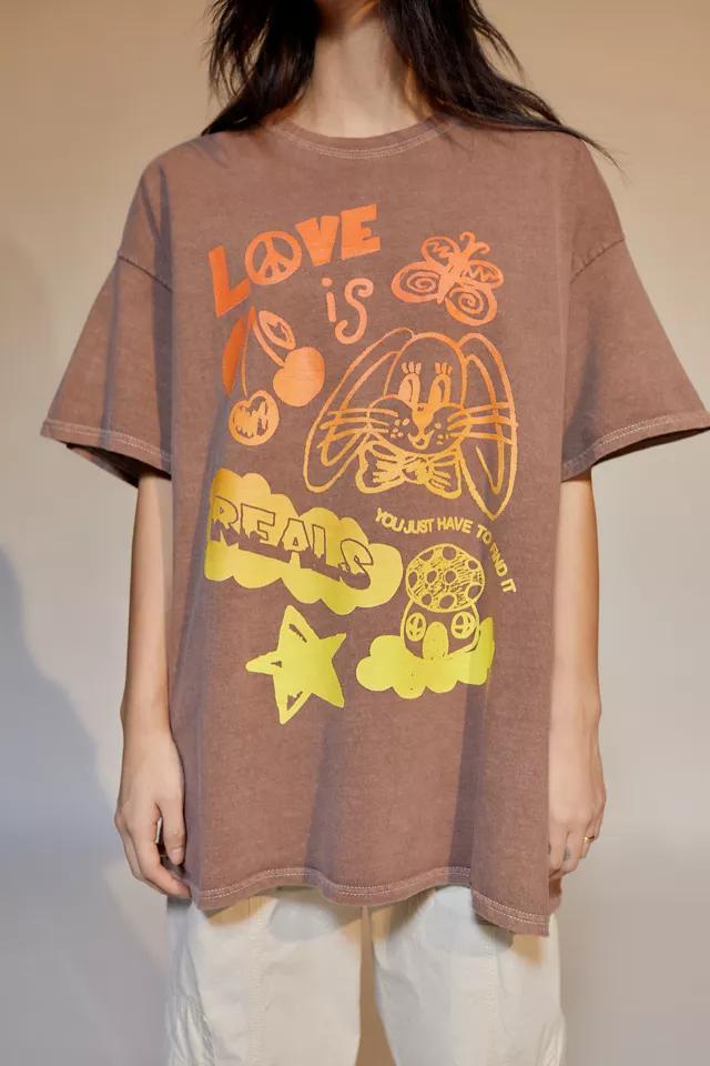 商品[国内直发] Urban Outfitters|Love Is Real T-Shirt Dress,价格¥106,第1张图片
