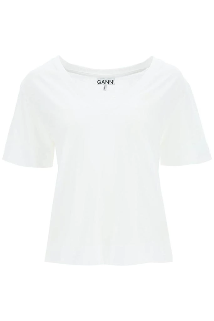 商品Ganni|V-NECK T-SHIRT,价格¥194,第1张图片