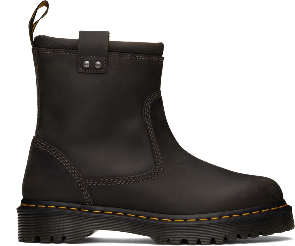 Anistone Lo R31880057 Herrenstiefel, schwarze Leder-Bikerstiefel JOBB1511 image 2