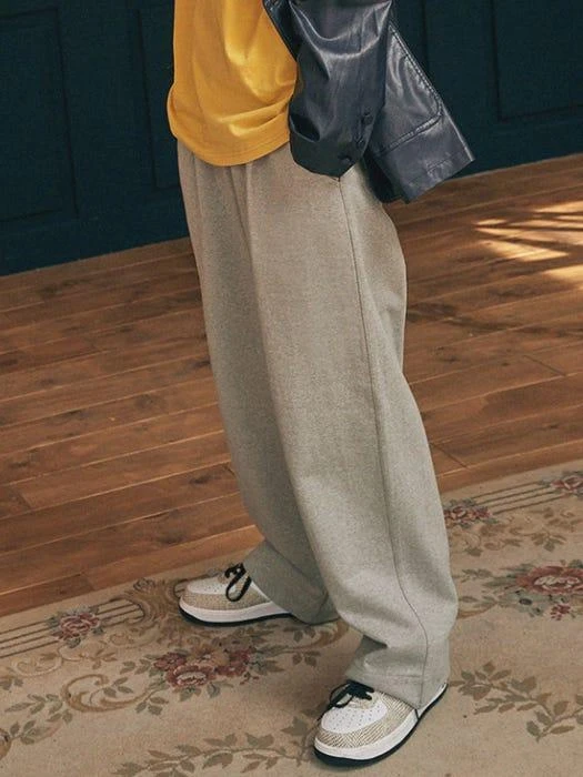 商品GAC|Pin Tuck Wide Sweat Pants _ Grey,价格¥683,第2张图片详细描述