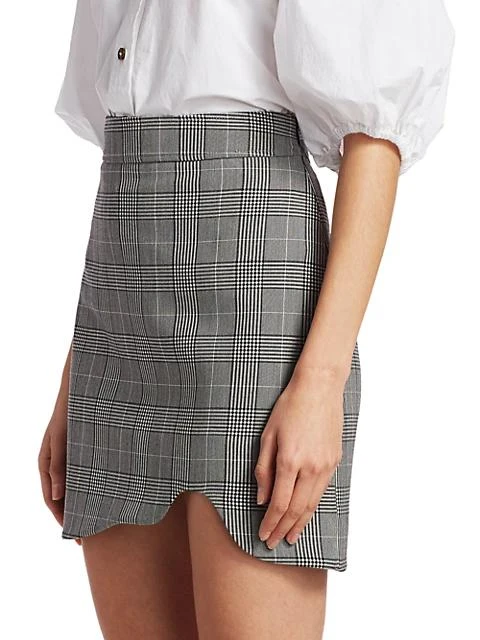 商品Ganni|Plaid Suiting Mini Pencil Skirt,价格¥444,第4张图片详细描述