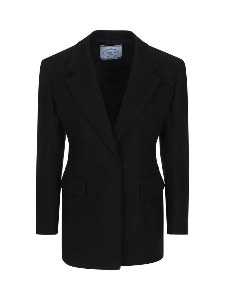 商品Prada|Prada Single-Breasted Tailored Blazer,价格¥14178,第1张图片