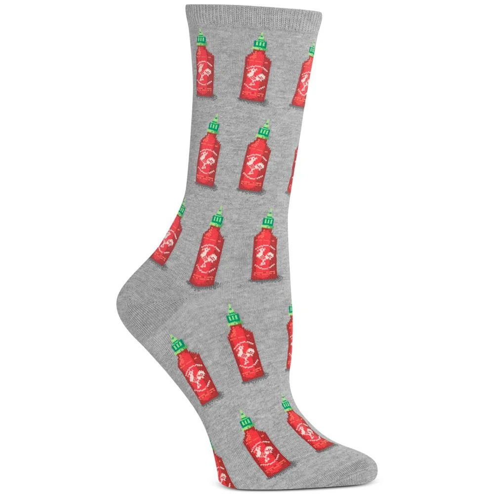 商品Hot Sox|Women's Hot Sauce Printed Crew Socks,价格¥67,第1张图片