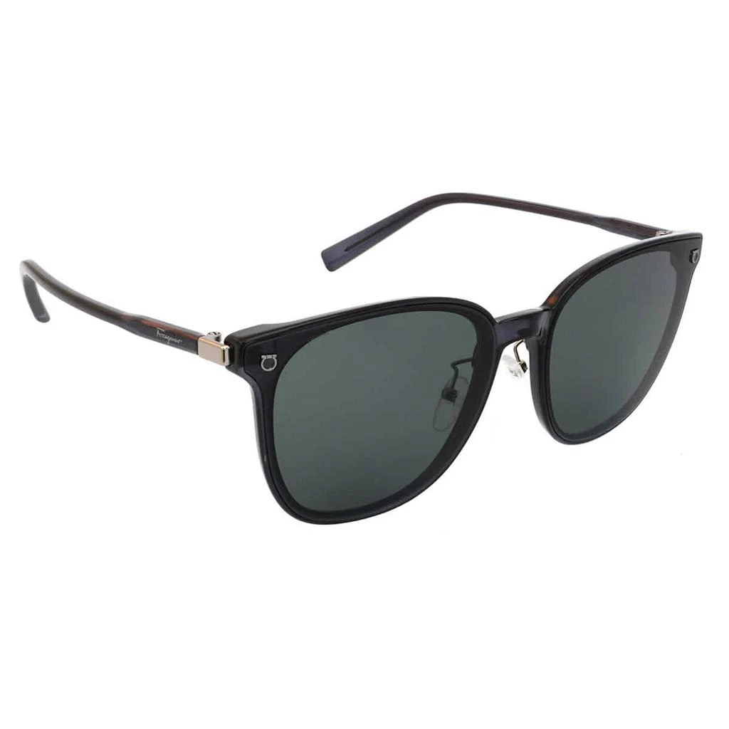 商品Salvatore Ferragamo|Salvatore Ferragamo Grey Oversized Unisex Sunglasses SF1004SK 024 65,价格¥519,第1张图片