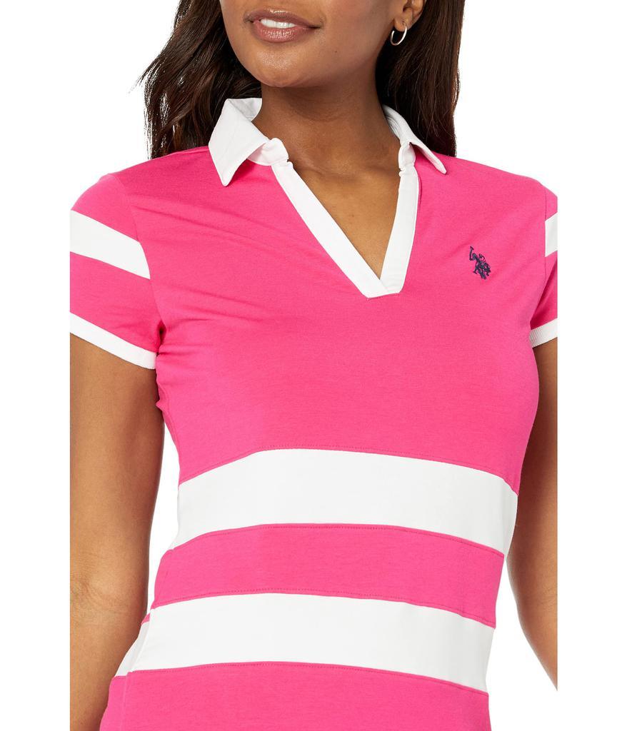 商品U.S. POLO ASSN.|2 Stripe V-Neck Polo Dress,价格¥184,第5张图片详细描述
