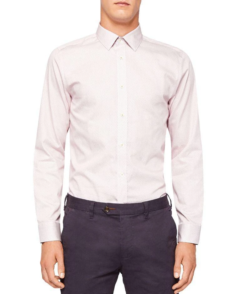 商品Ted Baker London|Ted Baker Teenmo Printed Mini Design Slim Fit Dress Shirt,价格¥695,第2张图片详细描述