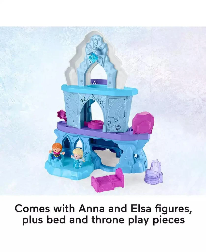 商品Fisher Price|Disney Frozen Toy, Fisher-Price Little People Playset with Anna & Elsa Figures, Elsa’s Enchanted Lights Palace,价格¥292,第5张图片详细描述