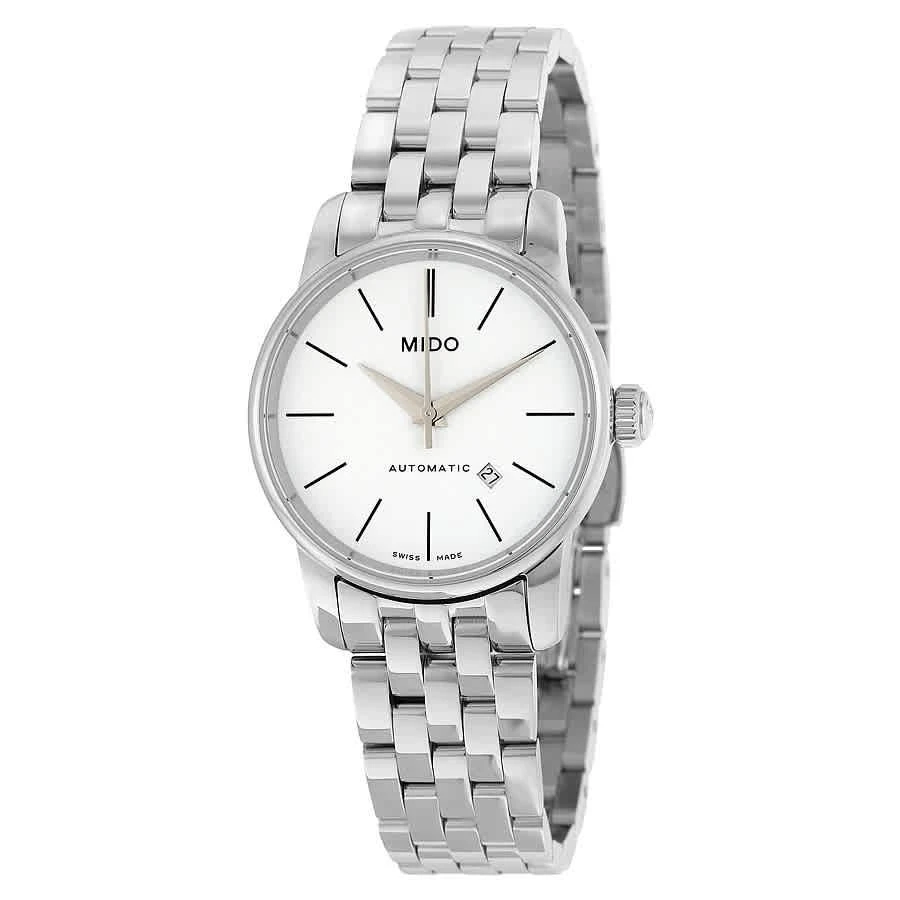 商品MIDO|Baroncelli Automatic White Dial Stainless Steel Ladies Watch M76004761,价格¥2338,第1张图片