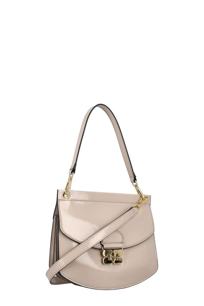 GANNI A58075903943 関税送料込 Ganni Ganni Logo Buckled Small Shoulder Bag - Shoulder Bags