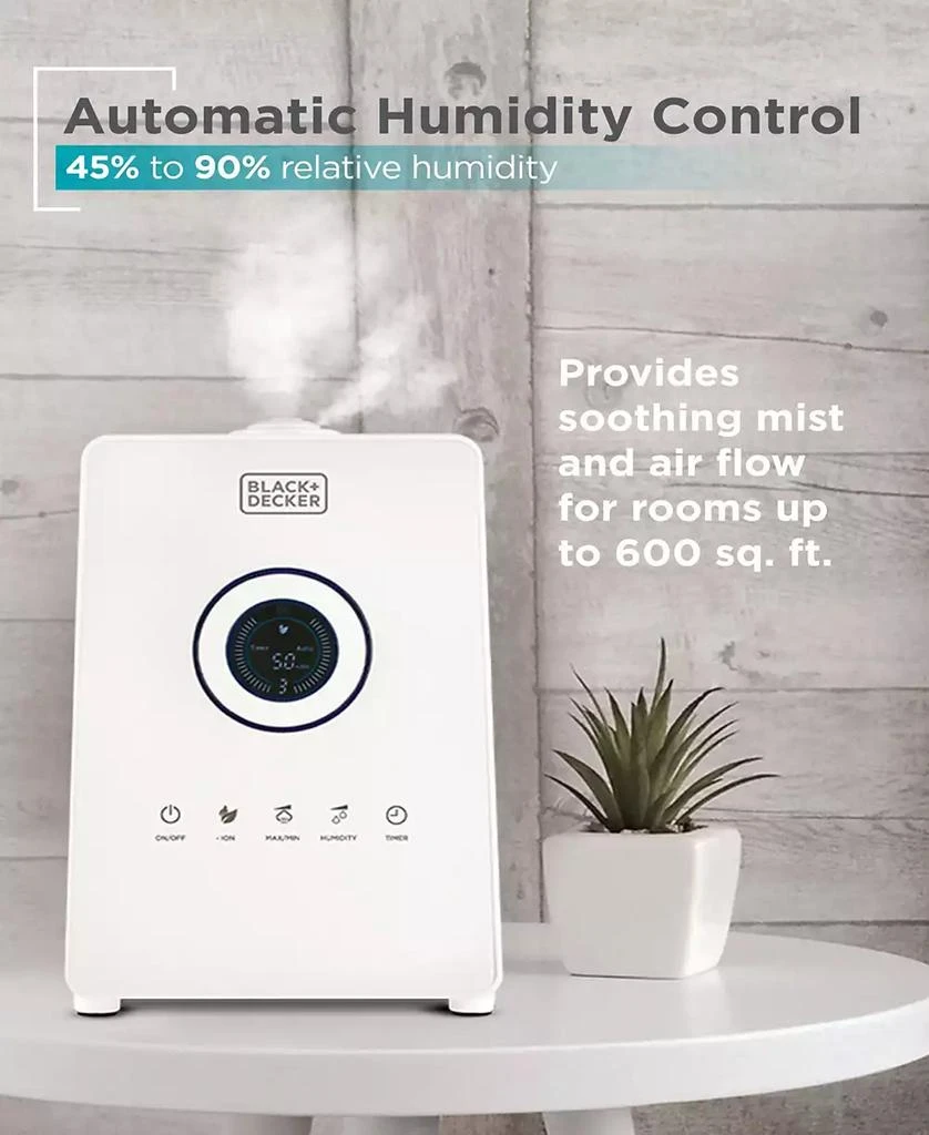 商品Black & Decker|5.5L Ultrasonic Humidifier Remote Ctrl - White,价格¥741,第4张图片详细描述
