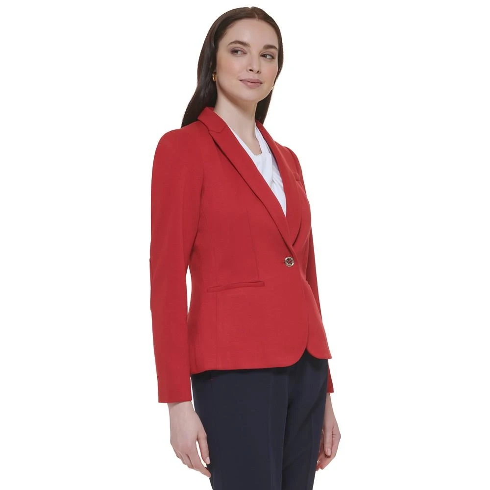 商品Tommy Hilfiger|Women's One-Button Elbow-Patch Blazer,价格¥1034,第3张图片详细描述