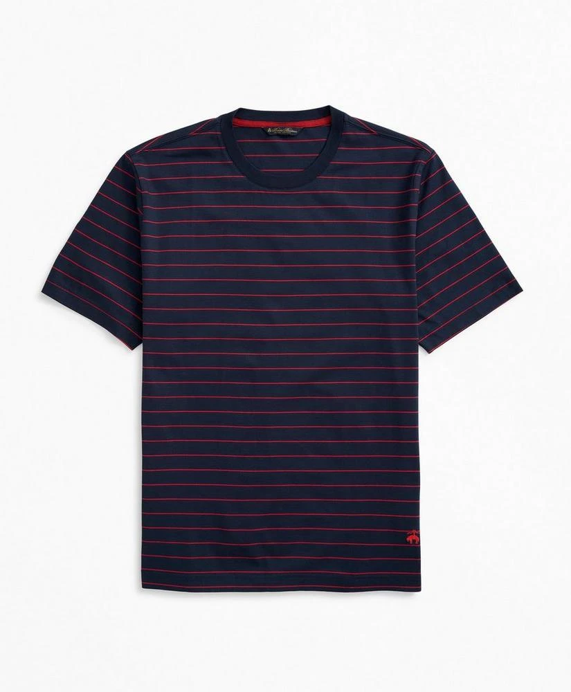 商品Brooks Brothers|Cotton Thin Stripe T-Shirt,价格¥150,第1张图片