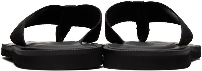 商品Emporio Armani|Black Logo Tape Sandals,价格¥2205,第2张图片详细描述
