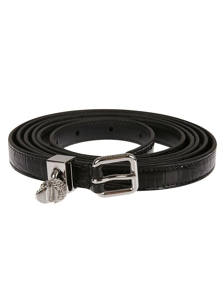 商品Alexander McQueen|Alexander McQueen New Stamp Croco Double Pave Belt,价格¥5551,第2张图片详细描述