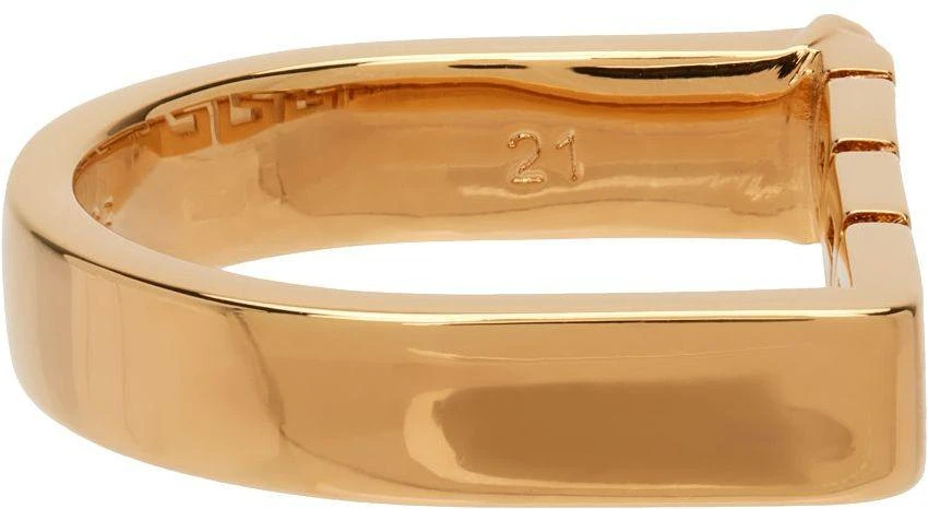 商品Versace|Gold Greca Bar Ring,价格¥687,第5张图片详细描述