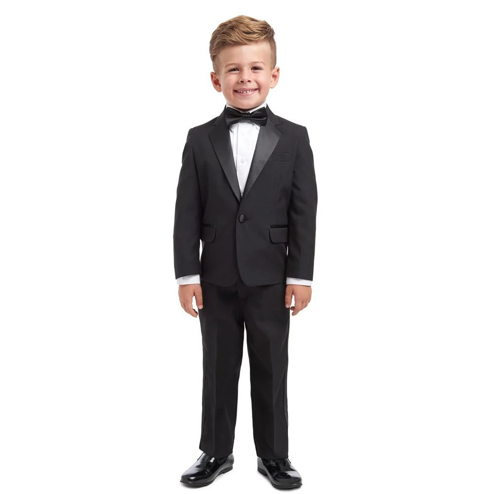 商品Nautica|4-Piece Tuxedo Suit, Shirt & Bowtie, Little Boys,价格¥422,第1张图片