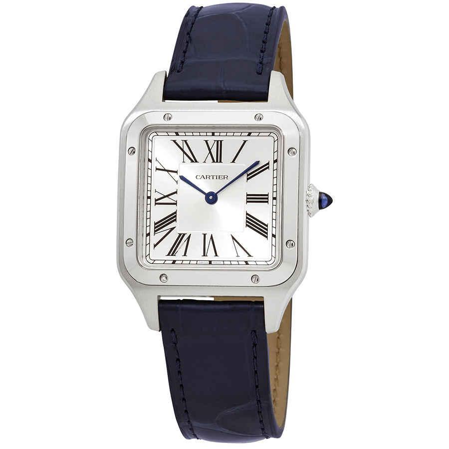 商品Cartier|Cartier Santos-Dumont Quartz Silver Dial Mens Watch WSSA0022,价格¥26777,第1张图片